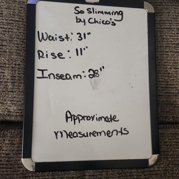 So Slimming By Chico's Ankle Pants Women's 0.5 Small Brown Stretch Skinny Leg - Picture 8 of 8